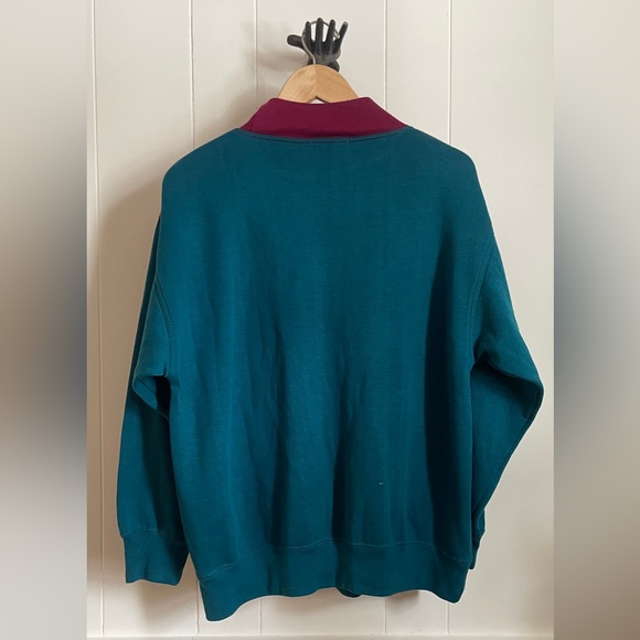 Fizical Medium Aqua Burgundy Leisure Sweatshirt - Picture 3 of 4